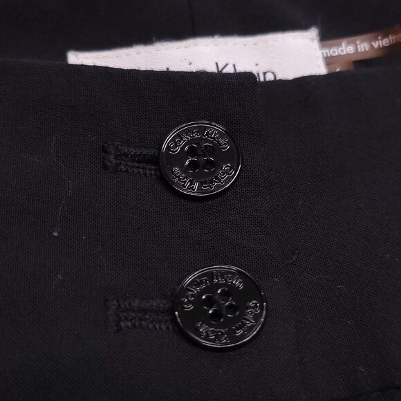 Calvin Klein Casual Button Up Dark Wash Pants Womens Size 4 Black - Picture 6 of 10